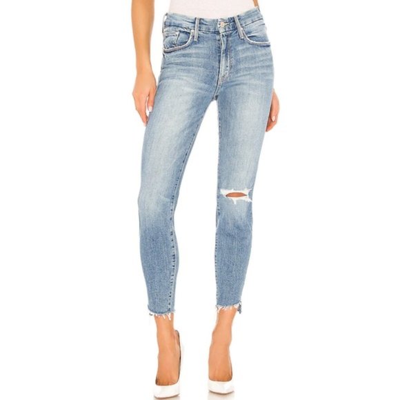 MOTHER Denim - MOTHER The Looker Ankle Step Fray Skinny Jeans